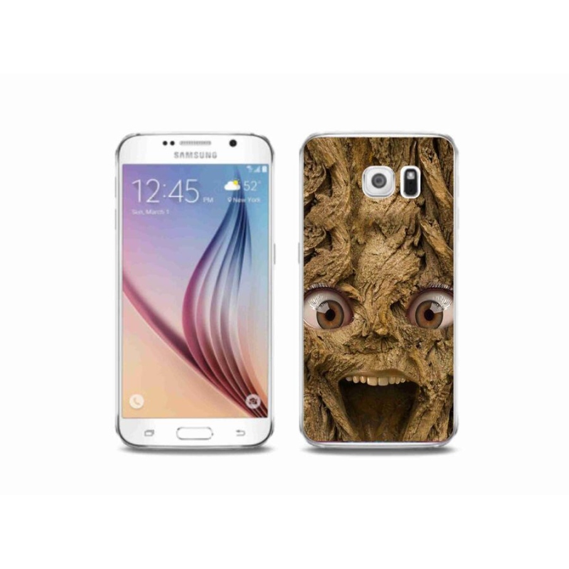 Gél borítás mmCase Samsung Galaxy S6 készülékhez - vidám fa szemekkel