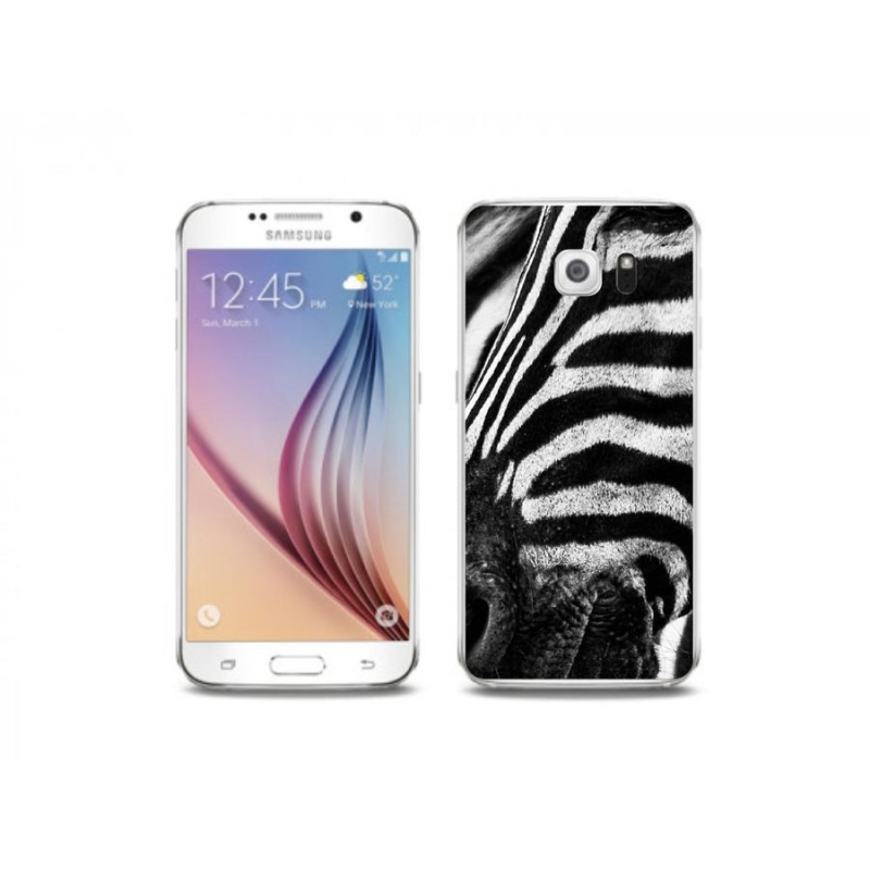 Zselés borítás mmCase Samsung Galaxy S6 készülékhez - zebra