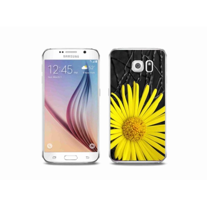 Gél borítás mmCase Samsung Galaxy S6 készülékhez - sárga virág