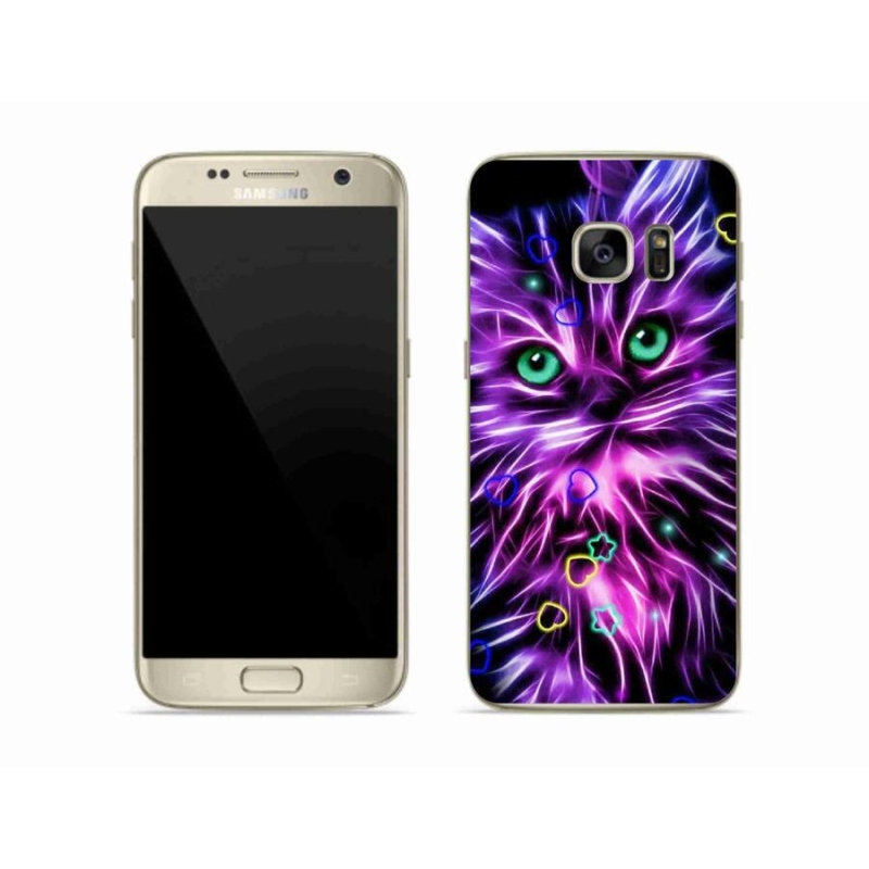 Gél borítás mmCase Samsung Galaxy S7 készülékhez - absztrakt macska