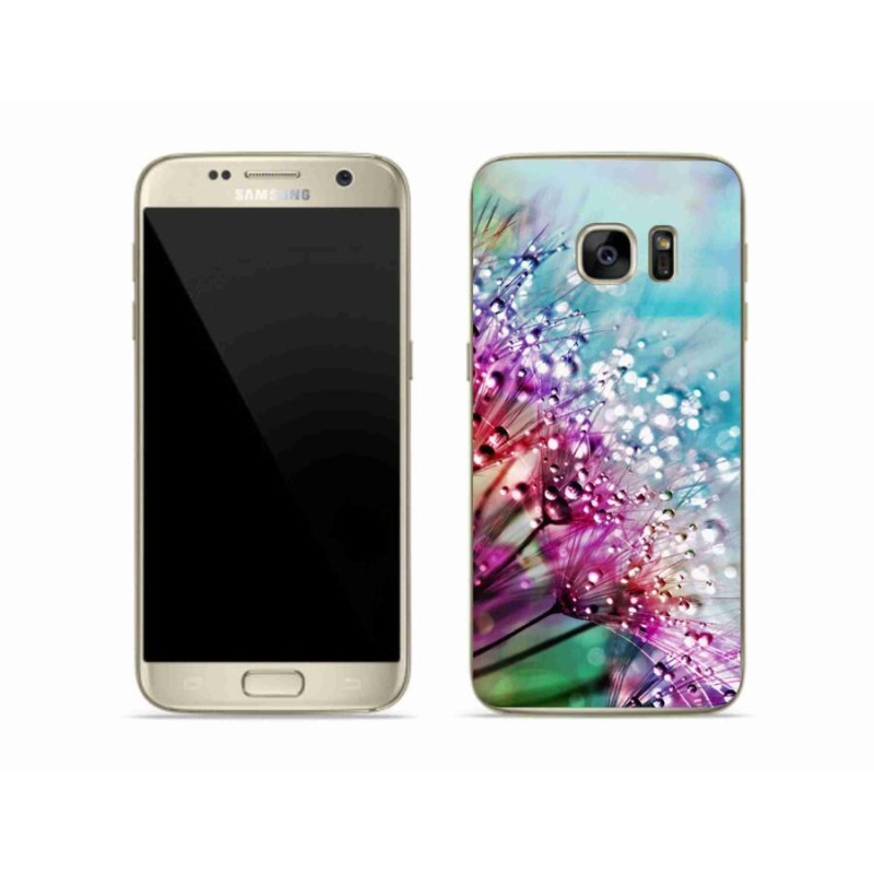 Gél védőhuzat mmCase Samsung Galaxy S7 készülékhez - színes virágok