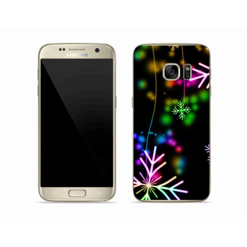 Gél borítás mmCase a mobil Samsung Galaxy S7 - színes pelyhek