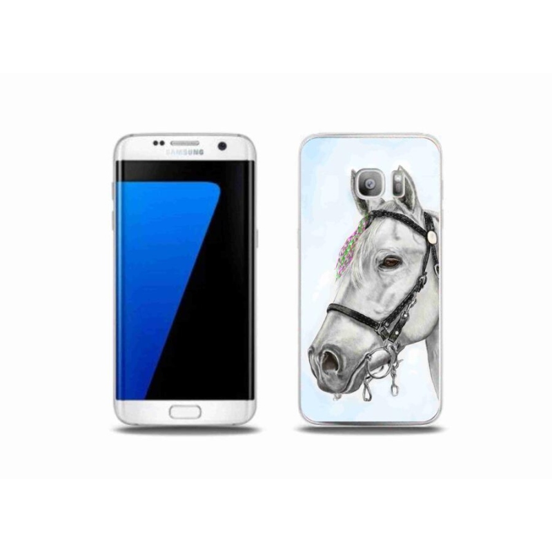Zselés borítás mmCase Samsung Galaxy S7 Edge - fehér ló 1
