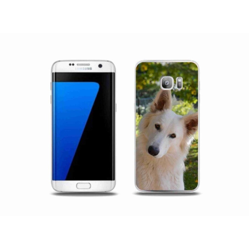 Zselés borítás mmCase Samsung Galaxy S7 Edge - fehér Svájci juhász 1