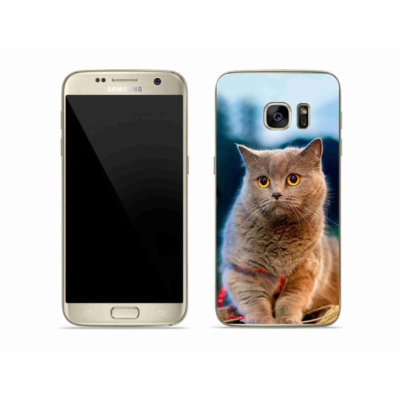 Gél védőhuzat mmCase Samsung Galaxy S7 Edge készülékhez - brit kék 2