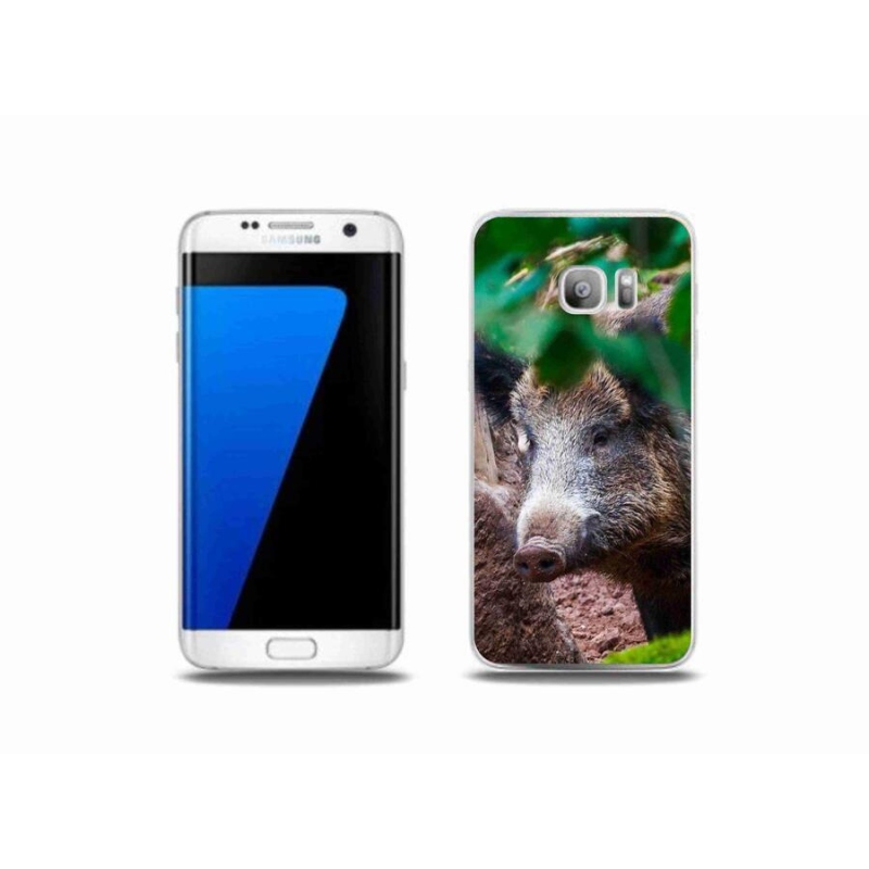 Gél borítás mmCase Samsung Galaxy S7 Edge készülékhez - vaddisznó
