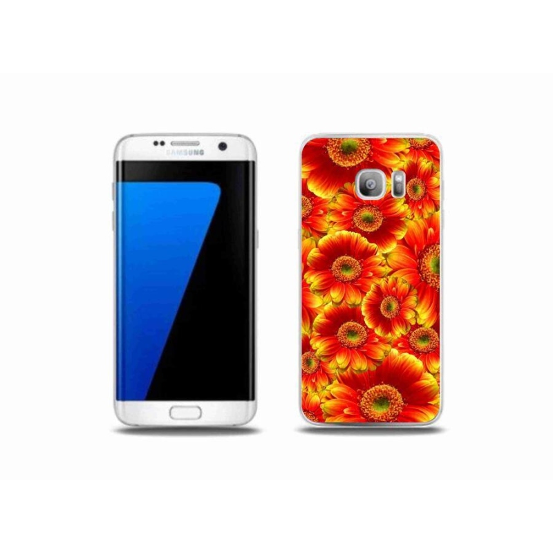 Gél borítás mmCase Samsung Galaxy S7 Edge készülékhez - gerbera 1