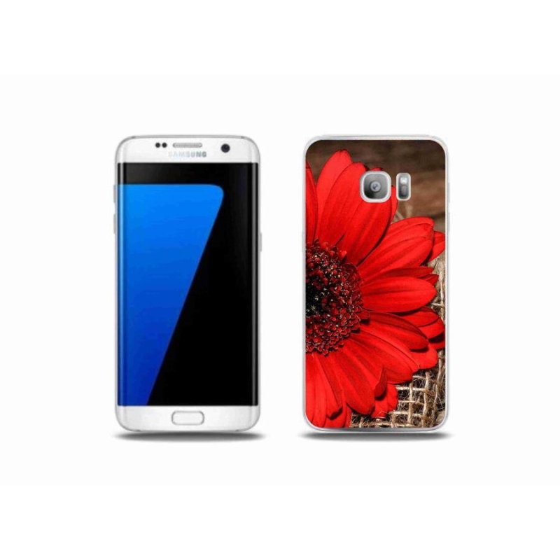 Gél borítás mmCase Samsung Galaxy S7 Edge készülékhez - gerbera