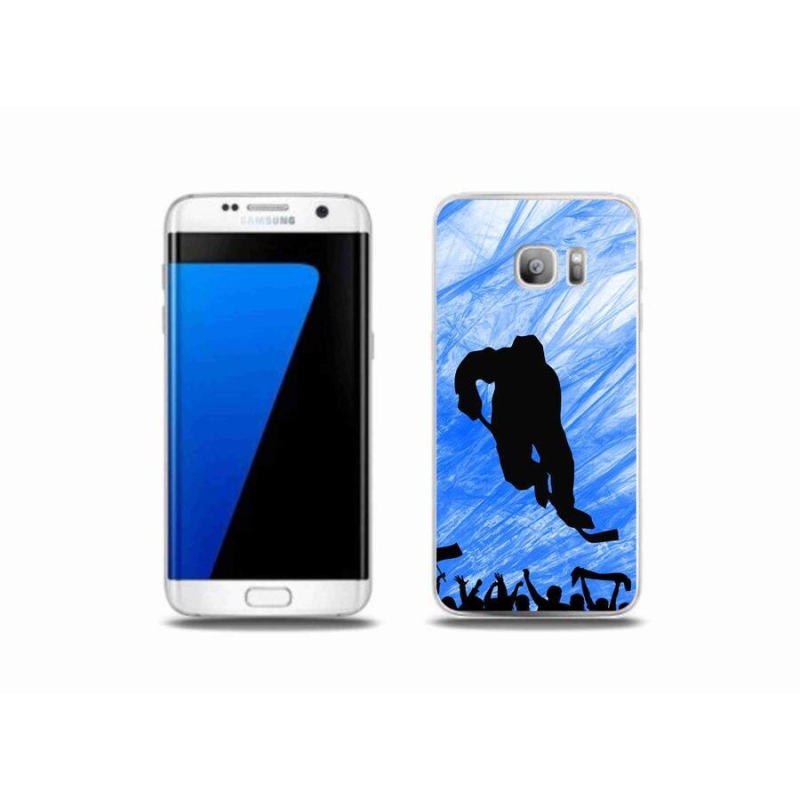 Gél borítás mmCase Samsung Galaxy S7 Edge készülékhez - hokis játékos