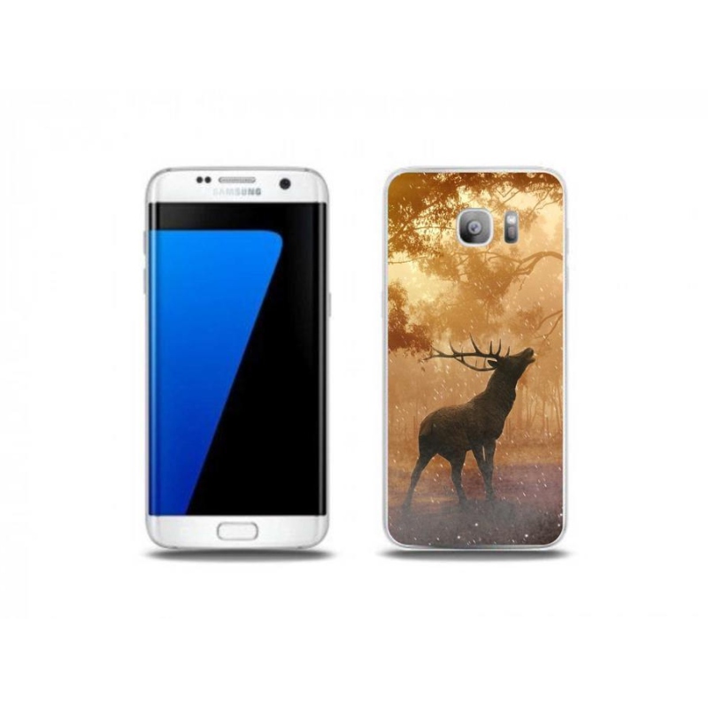 Zselés borítás mmCase Samsung Galaxy S7 Edge készülékhez - szarvas a vadászaton