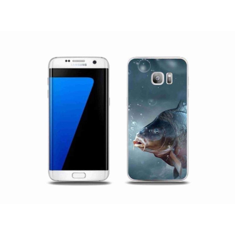 Gél borítás mmCase Samsung Galaxy S7 Edge készülékhez - ponty és buborékok