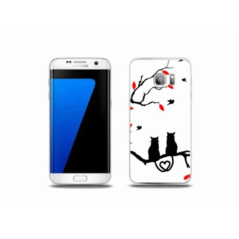 Gél borítás mmCase Samsung Galaxy S7 Edge készülékhez - macska szeretet