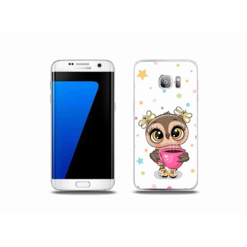 Gél borítás mmCase Samsung Galaxy S7 Edge készülékhez - rajzfilm bagoly