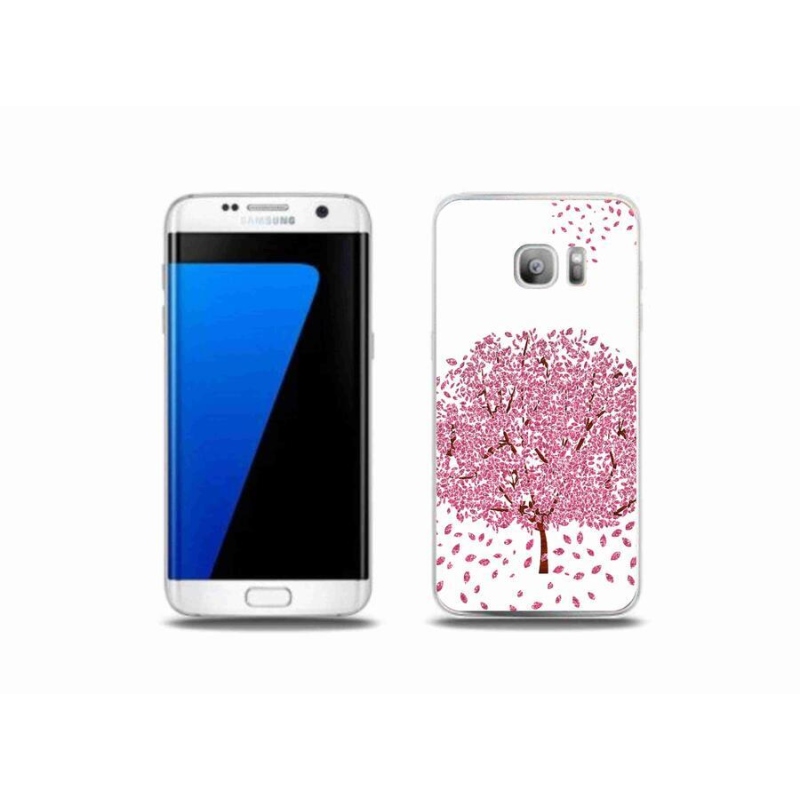 Gél borítás mmCase Samsung Galaxy S7 Edge készülékhez - rajzfilmfa levelekkel