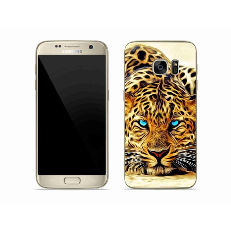 Gél borítás mmCase Samsung Galaxy S7 Edge készülékhez - rajzfilm tigris