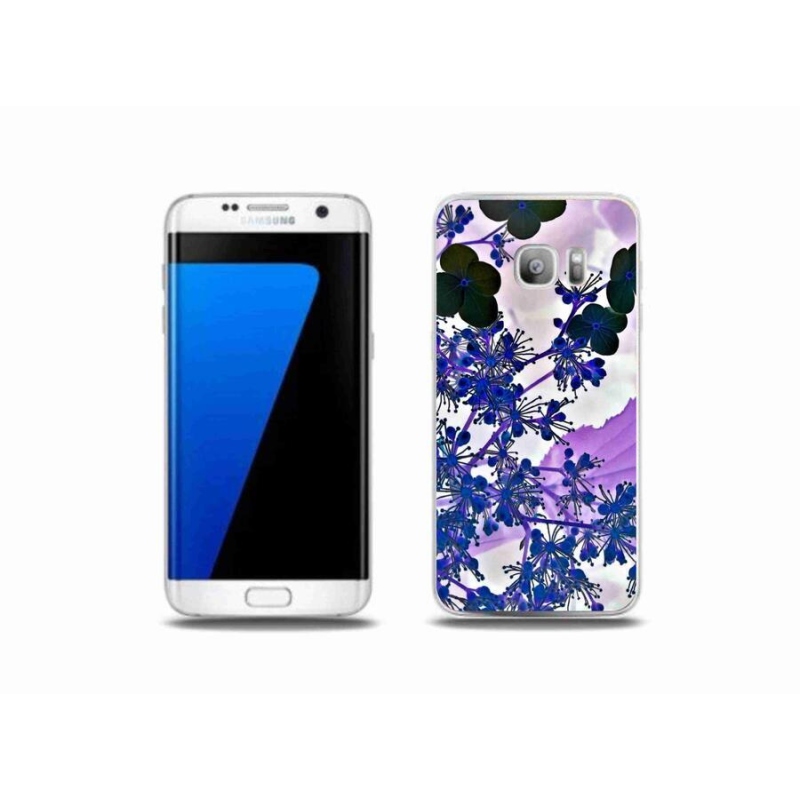 Gél borítás mmCase Samsung Galaxy S7 Edge készülékhez - hortenzia virág