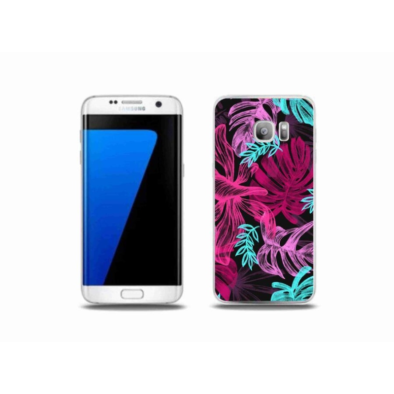 Gél borítás mmCase Samsung Galaxy S7 Edge készülékhez - virágok 1