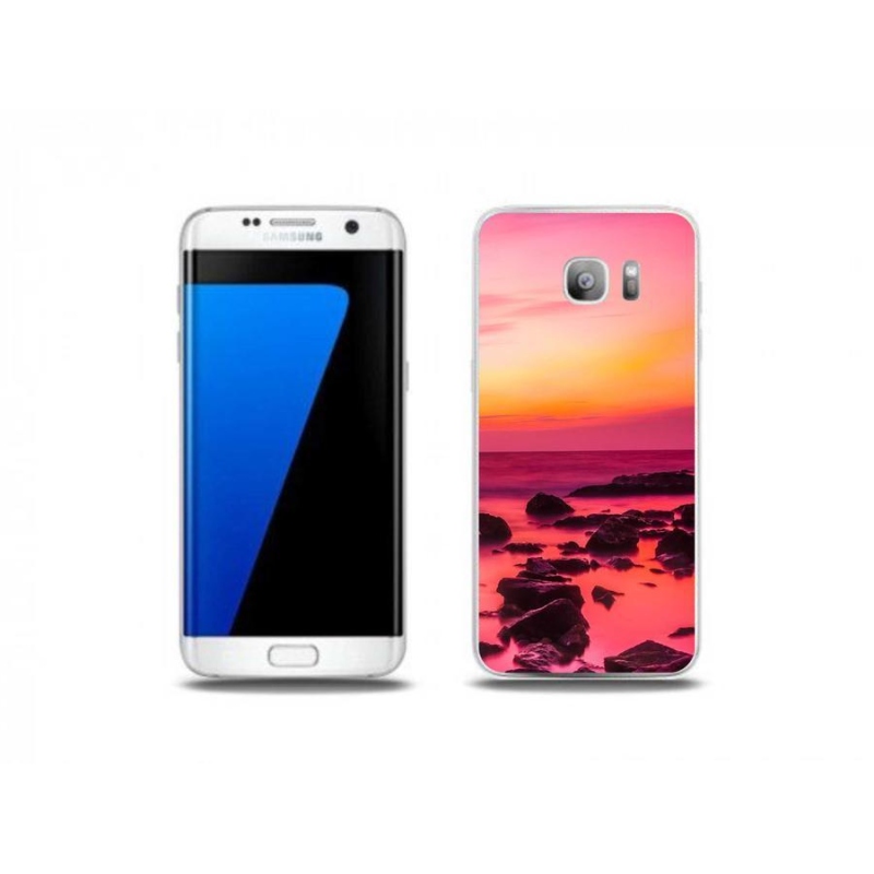 Gél borítás mmCase Samsung Galaxy S7 Edge készülékhez - tenger és ragyogás