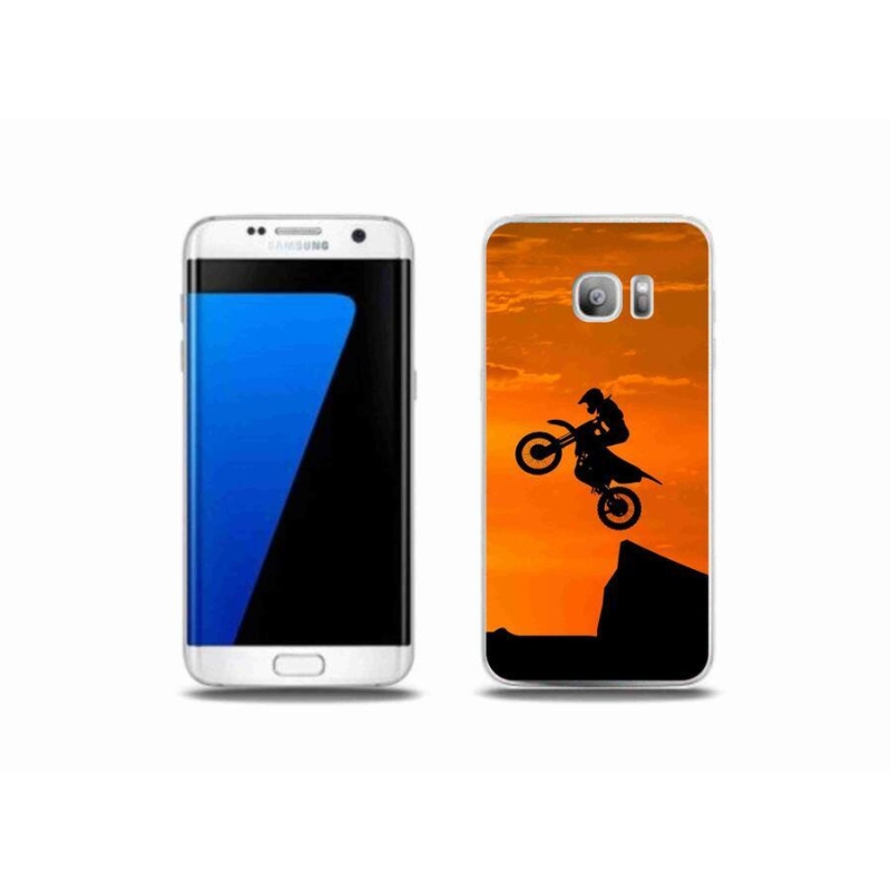 Gél borítás mmCase Samsung Galaxy S7 Edge készülékhez - motocross