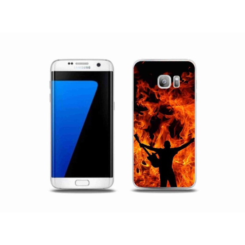 Gél borítás mmCase Samsung Galaxy S7 Edge - zenész és tűz