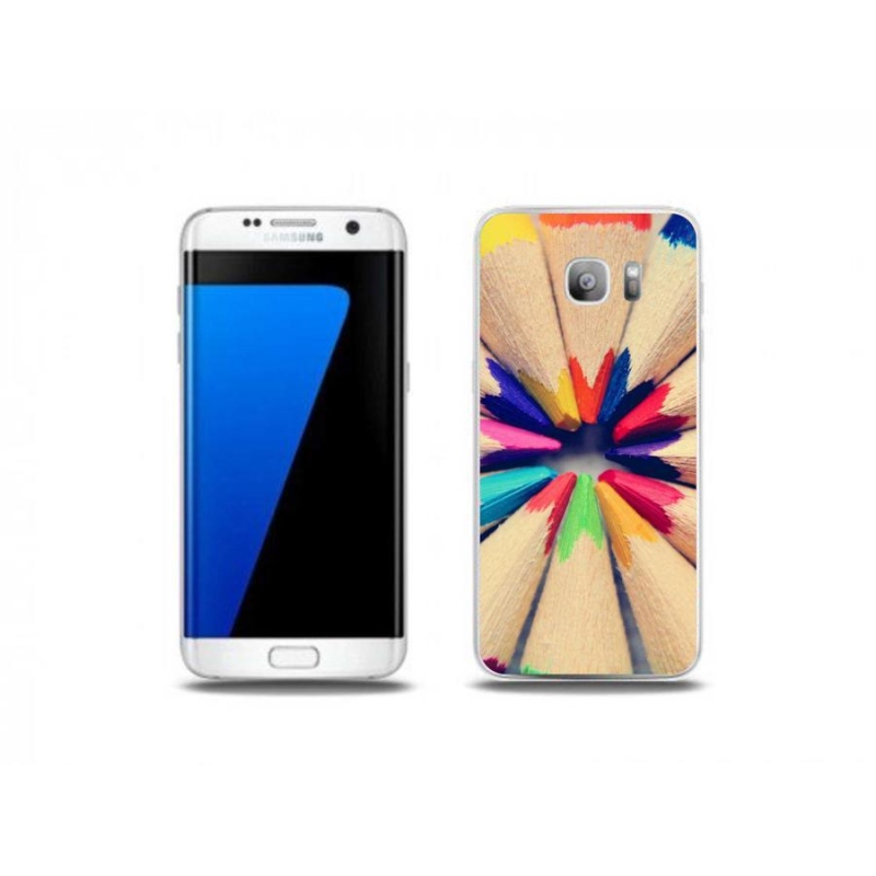 Zselés borítás mmCase Samsung Galaxy S7 Edge készülékhez - zsírkréták