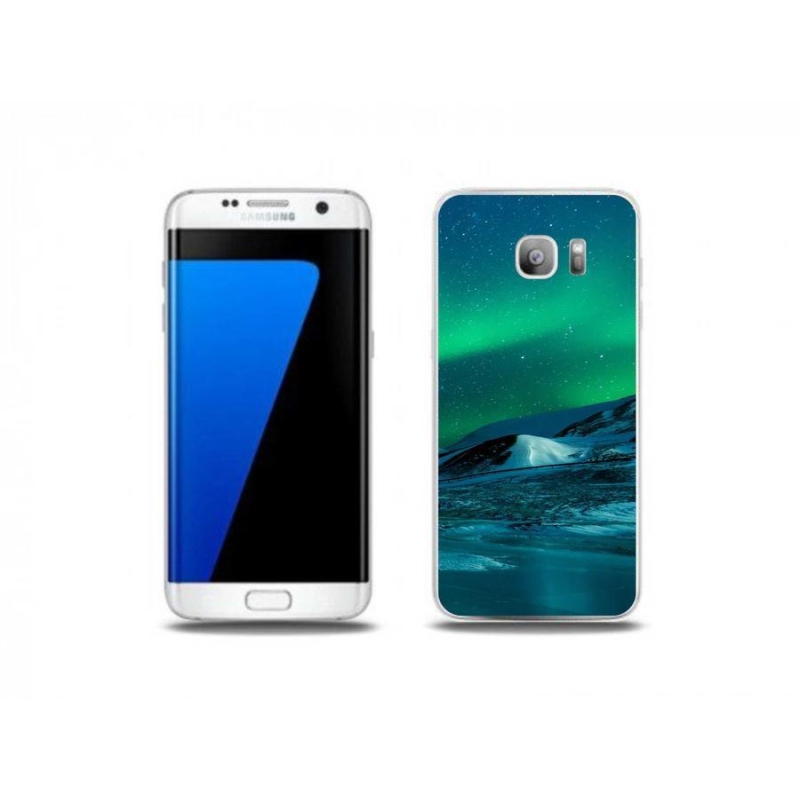 Gél borító mmCase Samsung Galaxy S7 Edge készülékhez - sarki fény