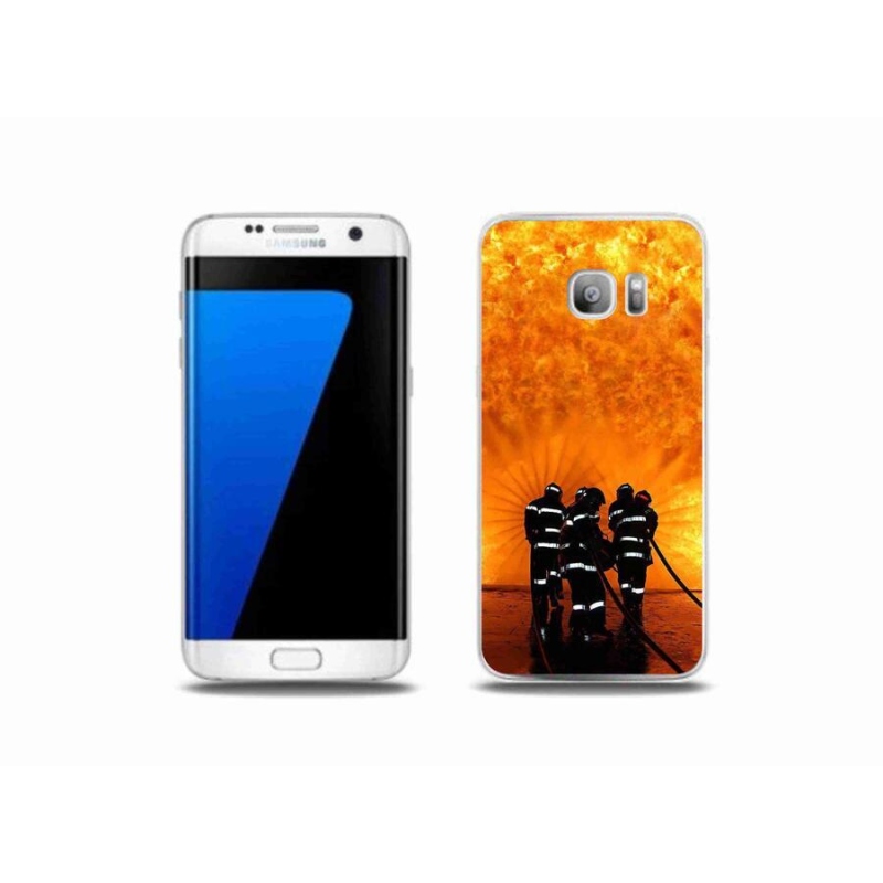 Gél borítás mmCase Samsung Galaxy S7 Edge készülékhez - tűz