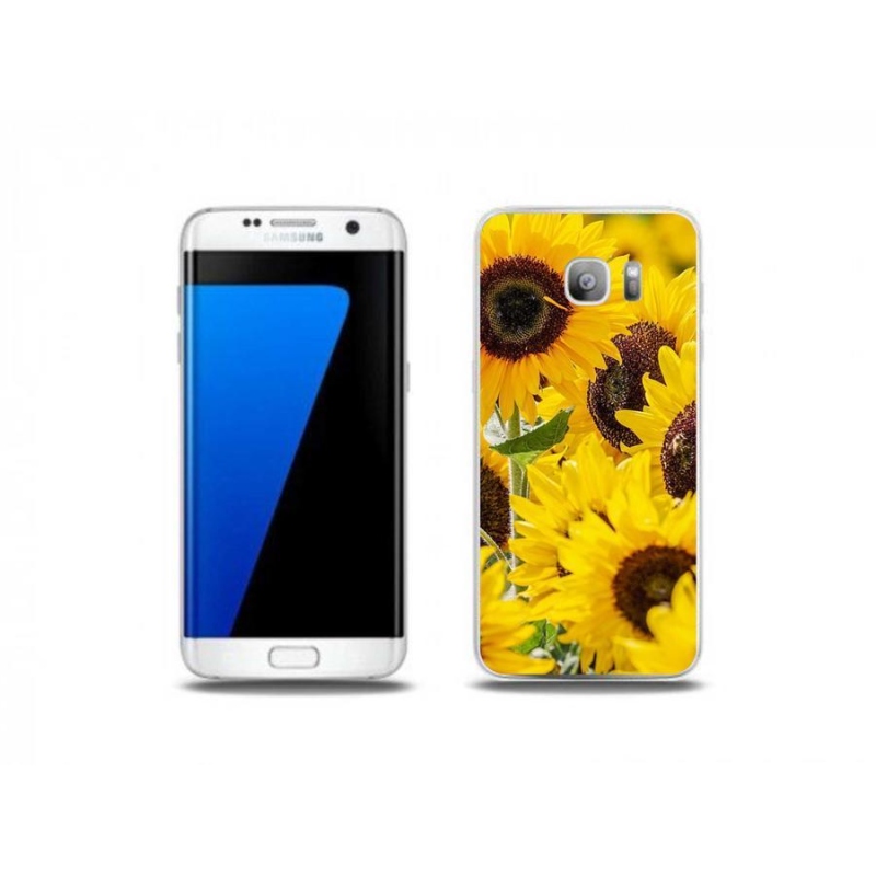 Zselés borítás mmCase Samsung Galaxy S7 Edge készülékhez - Napraforgó