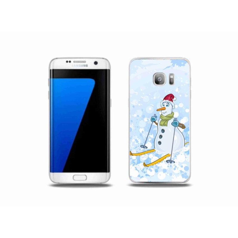 Gél borítás mmCase Samsung Galaxy S7 Edge készülékhez - hóember