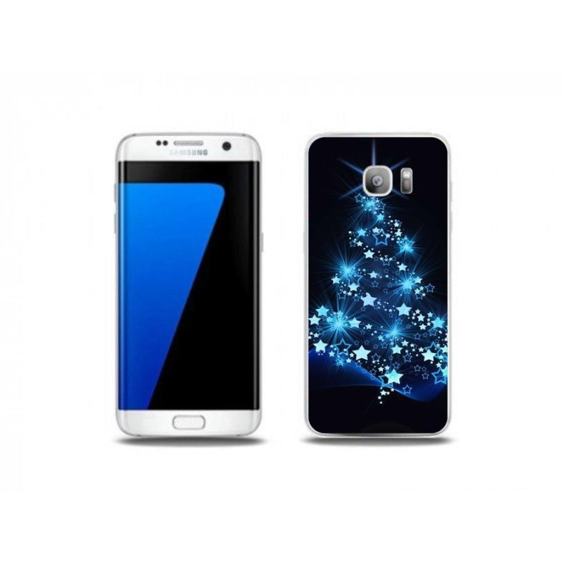 Gél borítás mmCase Samsung Galaxy S7 Edge készülékhez - karácsonyfa