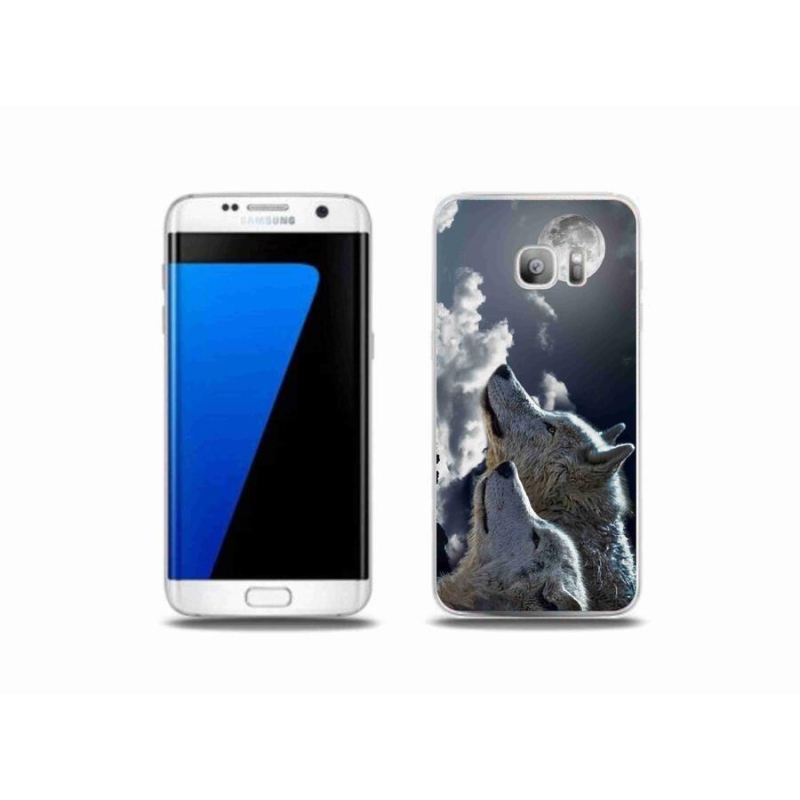 Gél borítás mmCase Samsung Galaxy S7 Edge készülékhez - farkasok