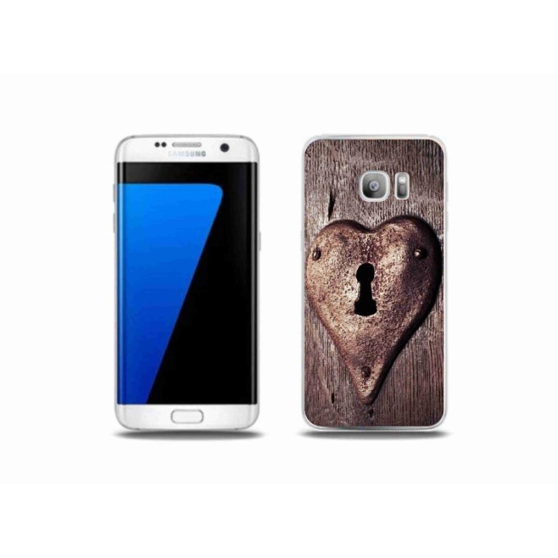 Zselés borítás mmCase Samsung Galaxy S7 Edge készülékhez - szív alakú zár