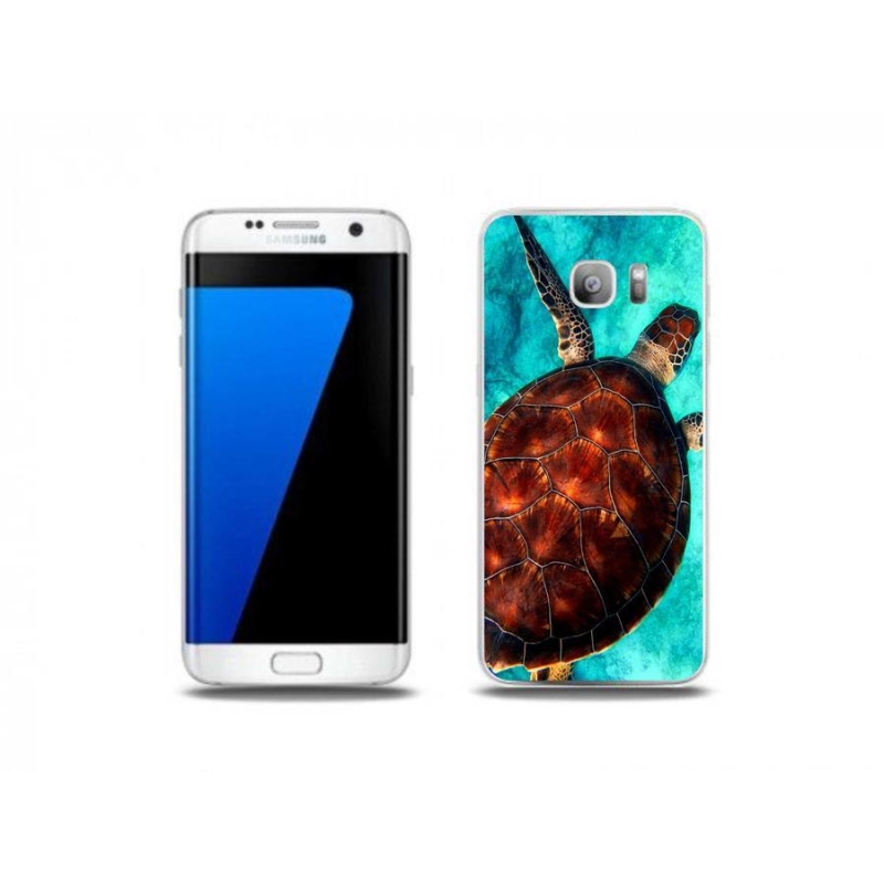 Zselés borítás mmCase Samsung Galaxy S7 Edge készülékhez - teknősbéka