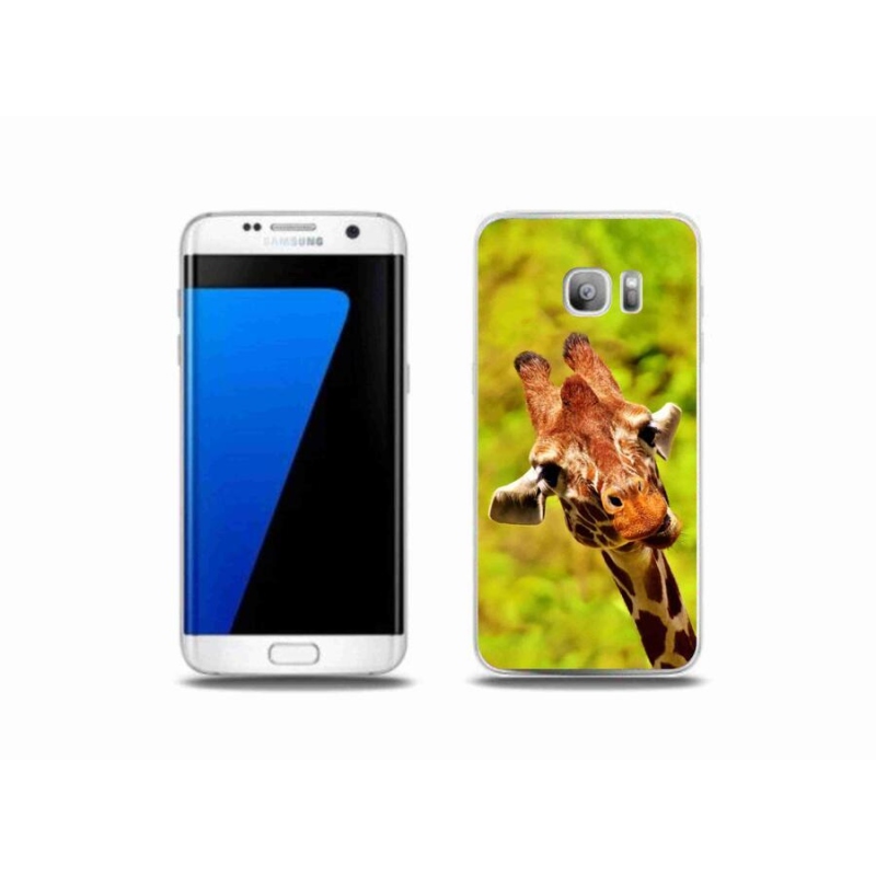 Zselés borítás mmCase Samsung Galaxy S7 Edge készülékhez - zsiráf