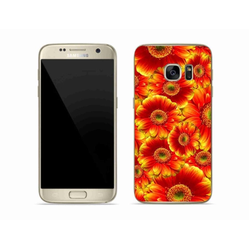 Gél borítás mmCase Samsung Galaxy S7 készülékhez - gerbera 1