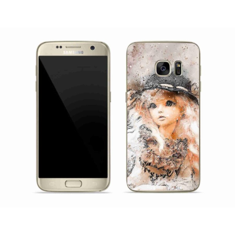 Gél borítás mmCase Samsung Galaxy S7 készülékhez - lány kalapban