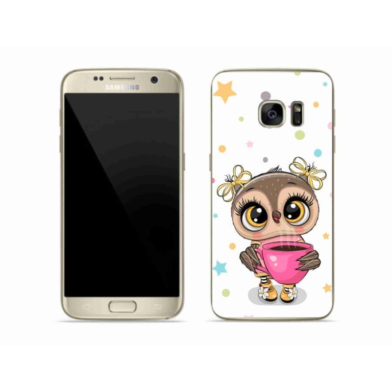 Gél borítás mmCase Samsung Galaxy S7 készülékhez - rajzfilm bagoly
