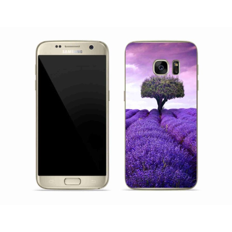 Gél védőhuzat mmCase Samsung Galaxy S7 készülékhez - levendula rét