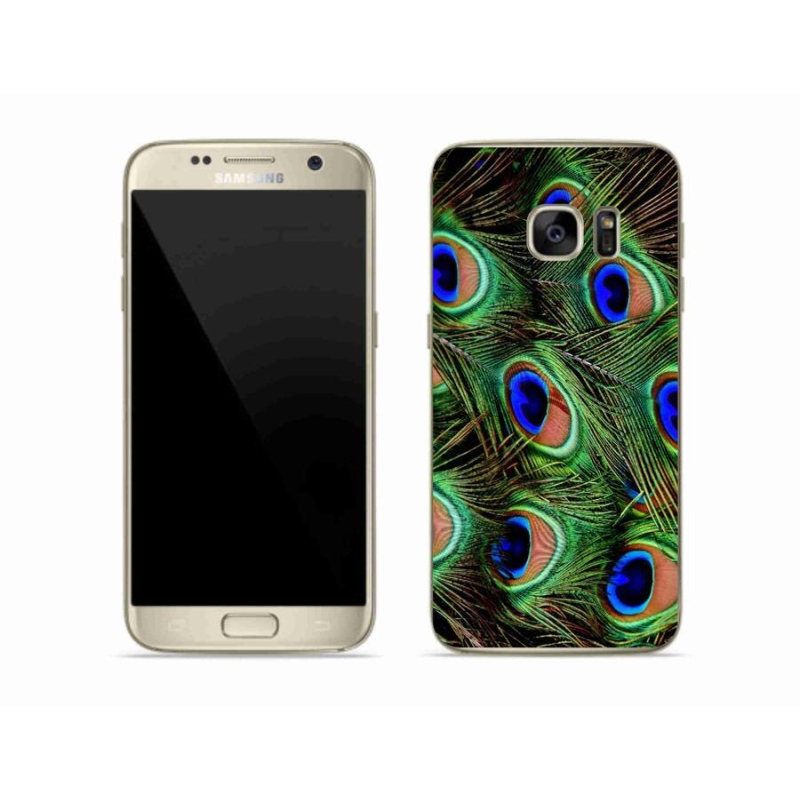 Zselés borítás mmCase Samsung Galaxy S7 készülékhez - pávatoll