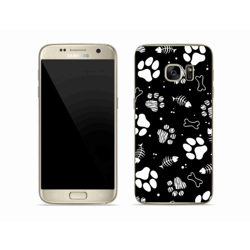 Gél borítás mmCase Samsung Galaxy S7 készülékhez - kutyamancsok