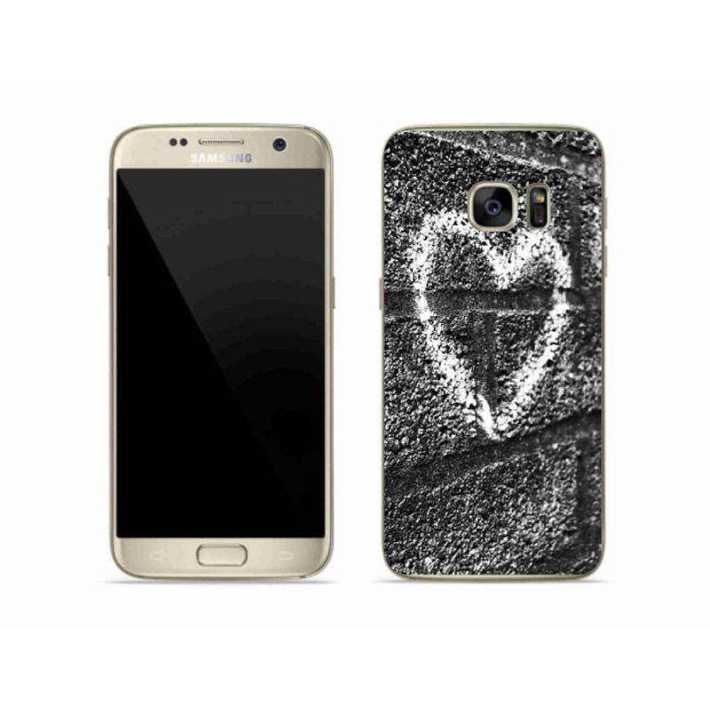 Gél borítás mmCase Samsung Galaxy S7 készülékhez - szív a falon