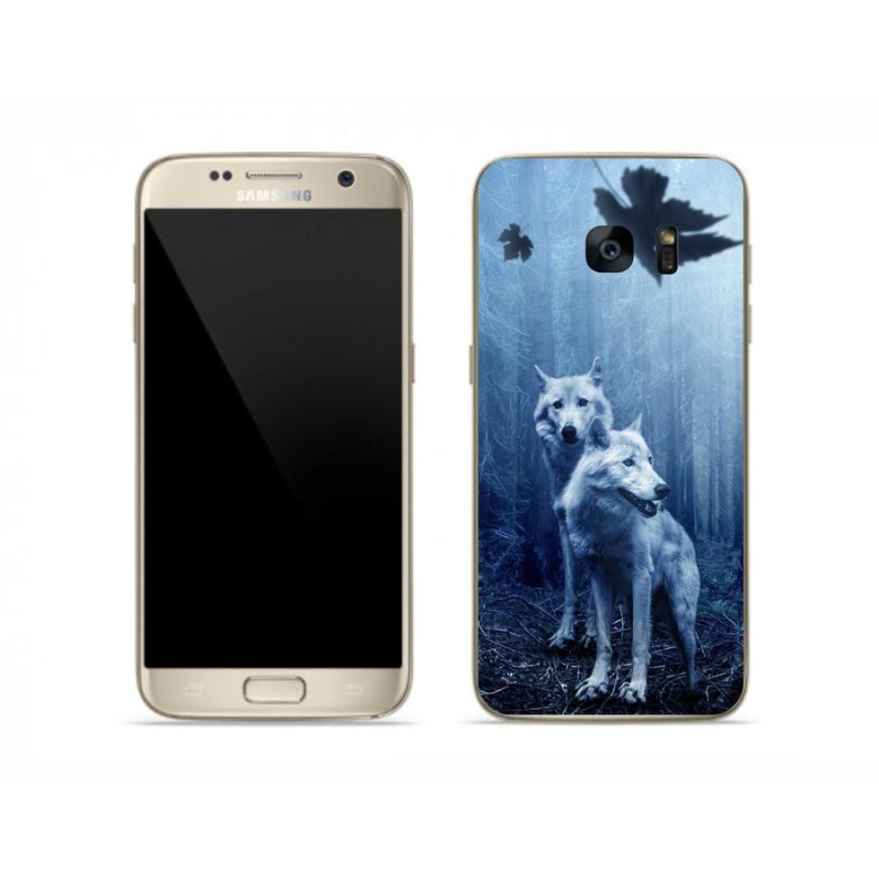 Zselés borítás mmCase Samsung Galaxy S7 készülékhez - farkasok az erdőben