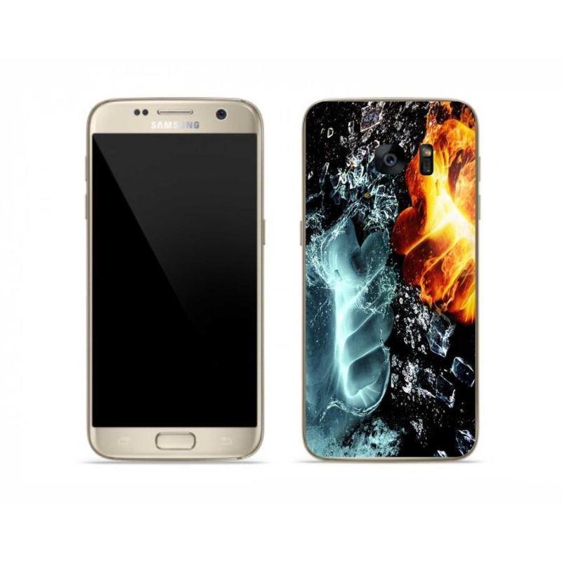 Zselés borítás mmCase Samsung Galaxy S7 - víz és tűz