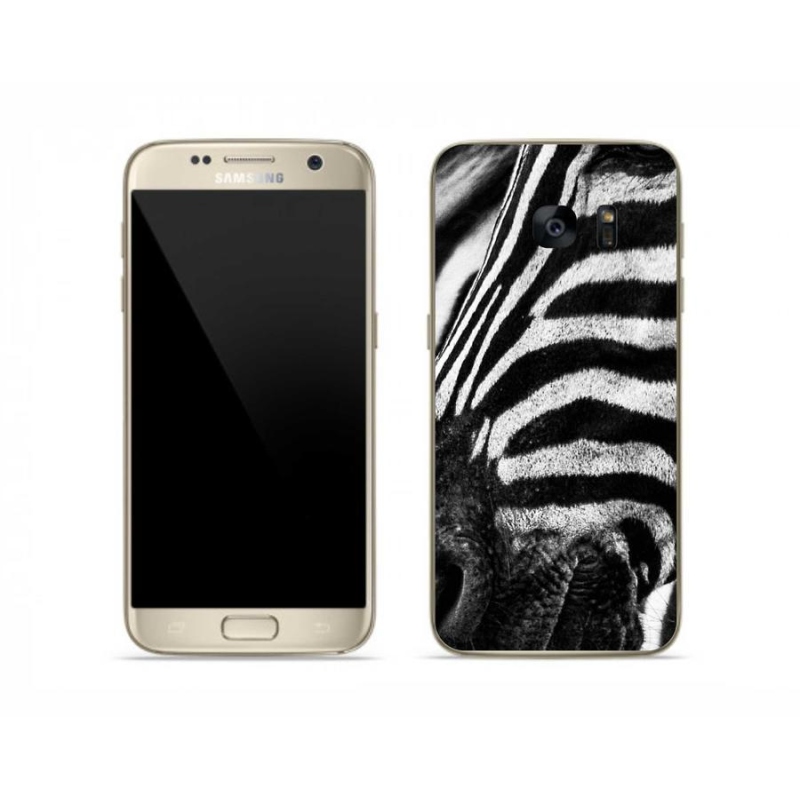 Zselés borítás mmCase Samsung Galaxy S7 készülékhez - zebra
