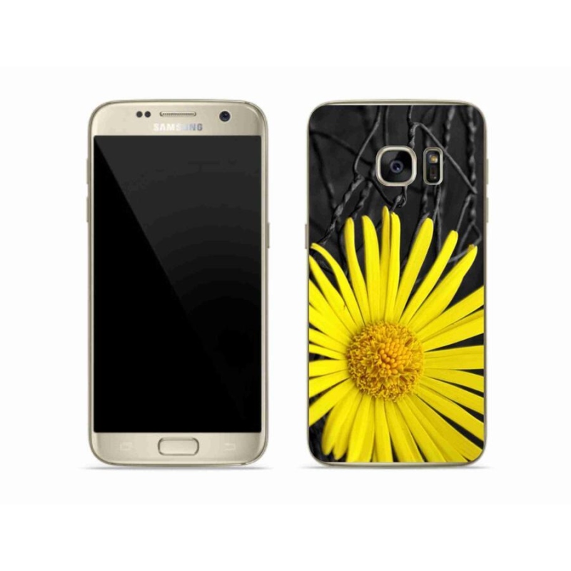 Gél védőhuzat mmCase Samsung Galaxy S7 készülékhez - sárga virág