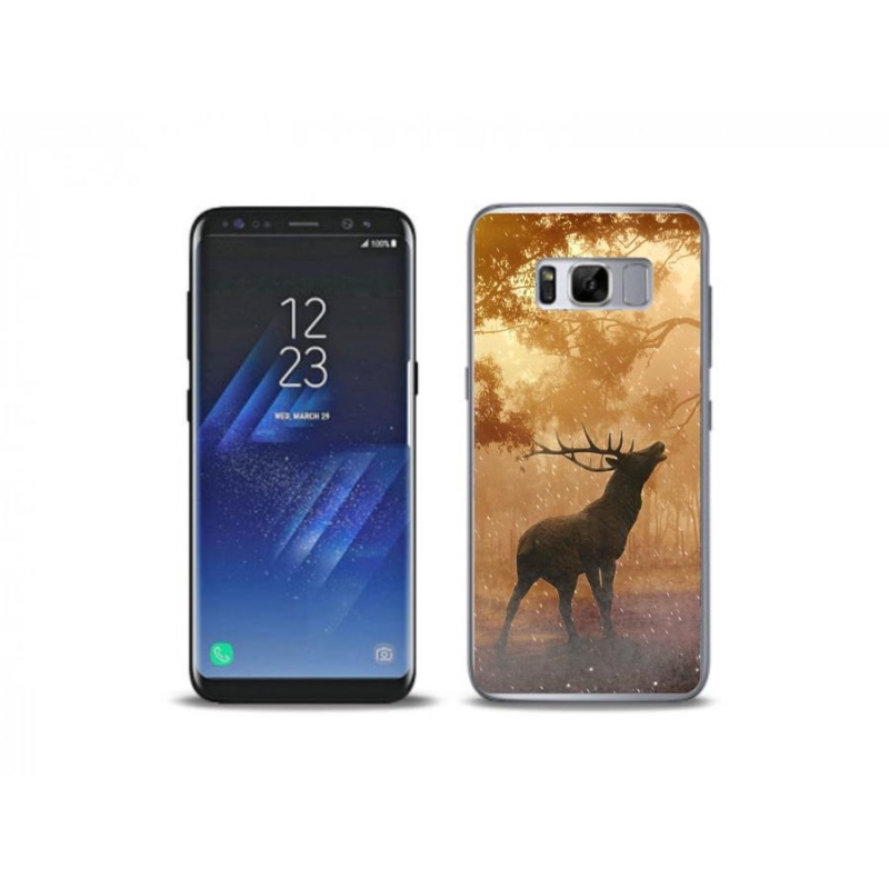 Zselés borítás mmCase Samsung Galaxy S8 Plus készülékház - szarvas a vadászaton