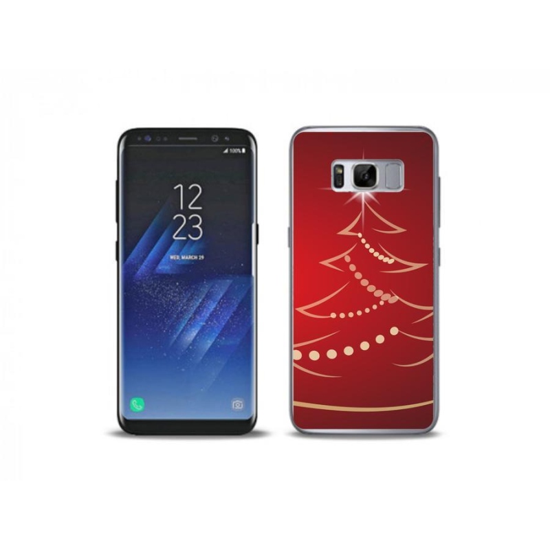 Gél borítás mmCase Samsung Galaxy S8 Plus készülékhez - karácsonyfa karikatúra