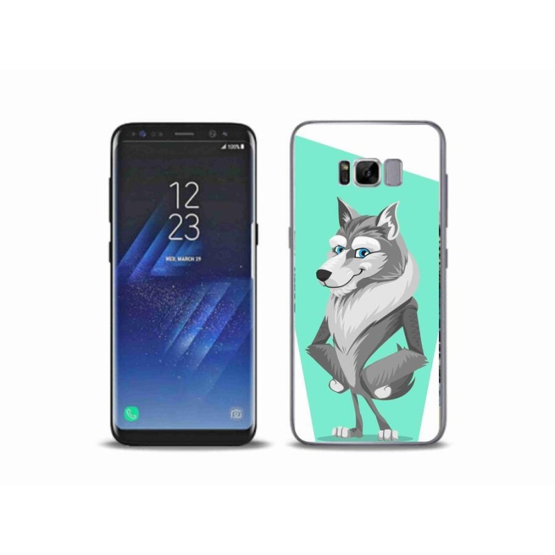Zselés borítás mmCase Samsung Galaxy S8 Plus készülékhez - rajzfilm farkas