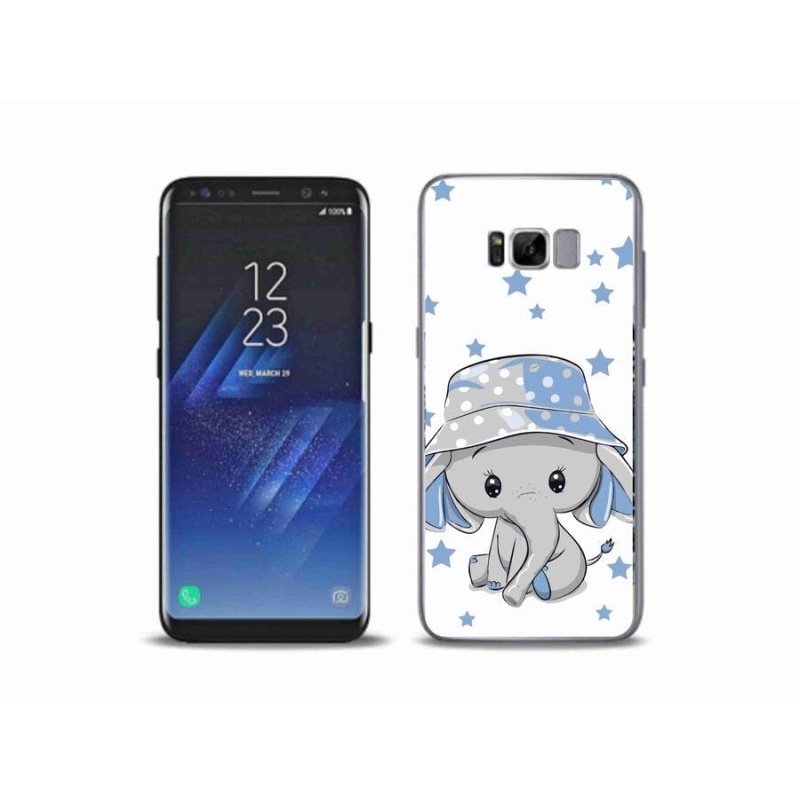 Zselés borítás mmCase Samsung Galaxy S8 Plus készülékhez - kék elefánt
