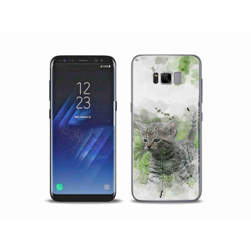 Gél borítás mmCase Samsung Galaxy S8 Plus készülékhez - aranyos cica 1